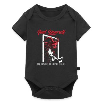 Love & Find your True Self - Fun - Baby Premium Kurzarmbody - Schwarz - Vorne