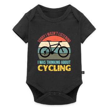 Sorry I wasn't listening I was thinking cycling - Baby Premium short-sleeve bodysuit - black - Front