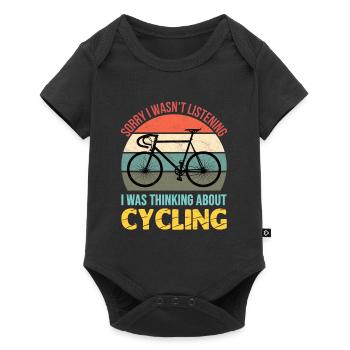 Sorry I wasn't listening I was thinking cycling - Baby Premium short-sleeve bodysuit - black - Front