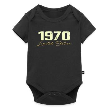 1970 Édition Limitée - 1970 Cadeau D'anniversaire - Body à manches courtes Premium Bébé - noir - Devant