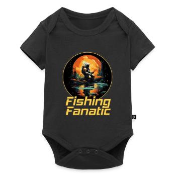 Fanatique de pêche - Astronaute - Body à manches courtes Premium Bébé - noir - Devant