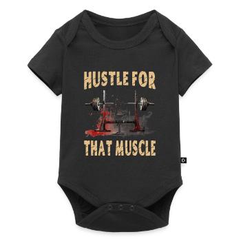 Se démener pour ce muscle - Body à manches courtes Premium Bébé - noir - Devant