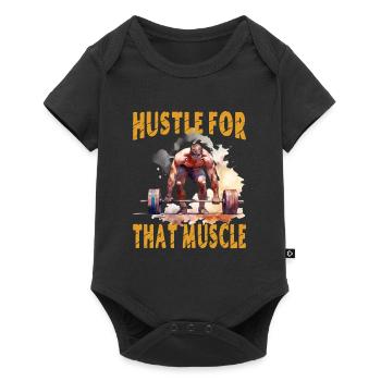 Se démener pour ce muscle - Body à manches courtes Premium Bébé - noir - Devant