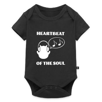 Music is the Heartbeat of the Soul - Baby Premium short-sleeve bodysuit - black - Front