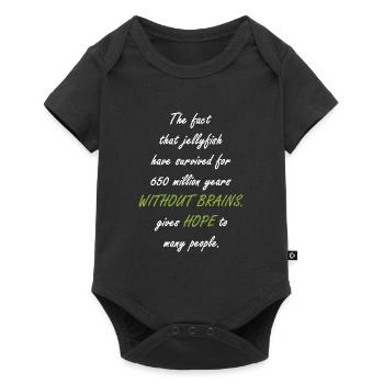 Jellyfish survived 650 million years - Baby Premium short-sleeve bodysuit - black - Front