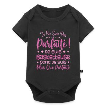 A more than perfect basketball player, a dream job - Baby Premium short-sleeve bodysuit - black - Front