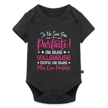 A more than perfect volleyball player, a dream job - Baby Premium short-sleeve bodysuit - black - Front