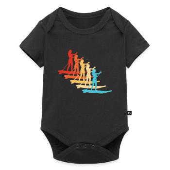 Standup Paddle Hommes Standup Paddle Femmes - Body à manches courtes Premium Bébé - noir - Devant
