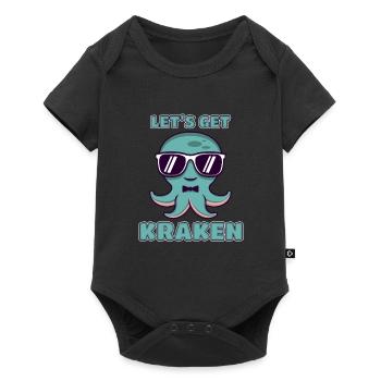 Let's Get Kraken Lustiger Oktopus Mit - Baby Premium Kurzarmbody - Schwarz - Vorne