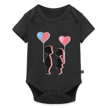 boy - Baby Premium short-sleeve bodysuit - black - Front
