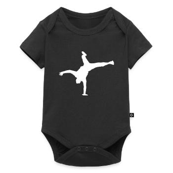 Break Dance Bgirl Breakdance Bboy Hommes - Body à manches courtes Premium Bébé - noir - Devant