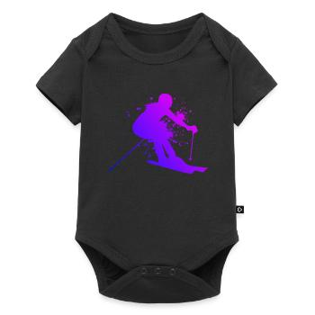 Ski Hommes Skieurs Ski Sports d’hiver - Body à manches courtes Premium Bébé - noir - Devant
