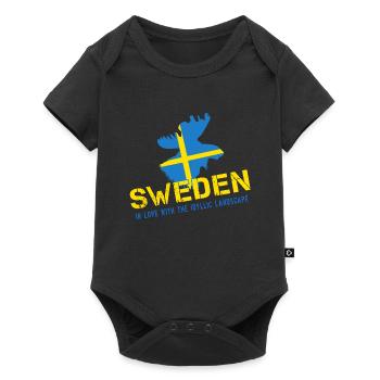 Schweden Suède - Body à manches courtes Premium Bébé - noir - Devant