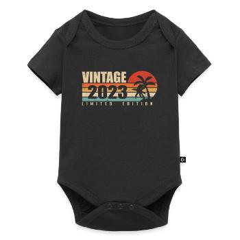 2023 Original vintage anniversary year 2023 - Baby Premium short-sleeve bodysuit - black - Front