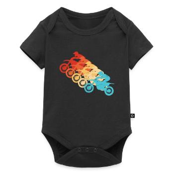Dirt Bike Freestyle Motocross Motocross Men - Baby Premium short-sleeve bodysuit - black - Front