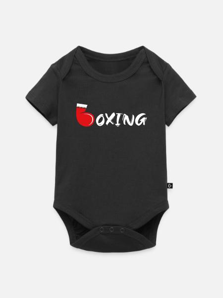 Boxing - Baby Premium Kurzarmbody - Schwarz
