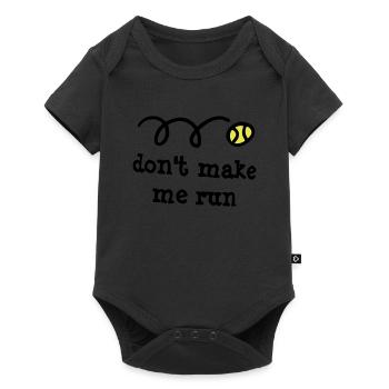 Don't make me run! - Baby Premium short-sleeve bodysuit - black - Front