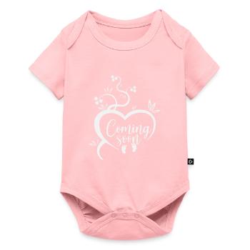 grossesse - Body à manches courtes Premium Bébé - rose - Devant