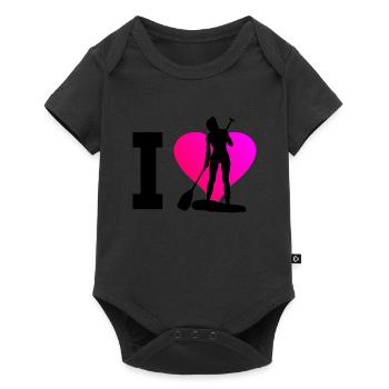 Stand up paddle pour hommes Stand up paddle pour femmes - Body à manches courtes Premium Bébé - noir - Devant