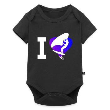foilwing femme hydroptère aile aileurfe - Body à manches courtes Premium Bébé - noir - Devant