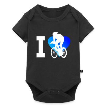 Vélo de route hommes Vélo de route femmes Cyclistes sur route - Body à manches courtes Premium Bébé - noir - Devant