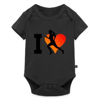 Jogging de course pour hommes Course à pied pour femmes Cross Country R - Body à manches courtes Premium Bébé - noir - Devant
