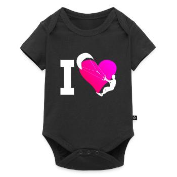Kitesurfer Kitesurf Femmes Kitesurf Kite - Body à manches courtes Premium Bébé - noir - Devant