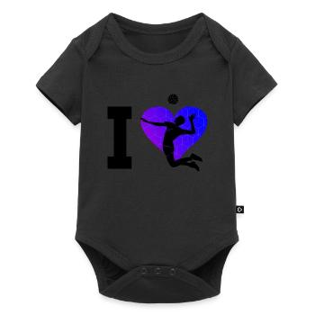 Beach Volleyball Beach Volley Volley Volleyball - Baby Premium short-sleeve bodysuit - black - Front