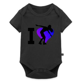Rollerskaten Rollerskate Roller Skates Hommes - Body à manches courtes Premium Bébé - noir - Devant