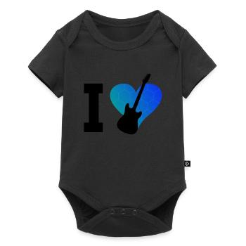 Guitariste Homme Guitariste Guitariste Femme Guitare - Body à manches courtes Premium Bébé - noir - Devant