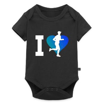 Jogging Runner Cross Country Running Femmes - Body à manches courtes Premium Bébé - noir - Devant