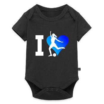 Joueurs de football masculins Jeux de football - Body à manches courtes Premium Bébé - noir - Devant