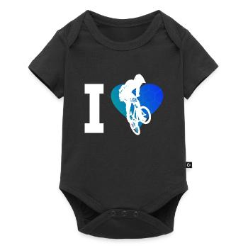 BMX cyclisme BMX vélo vélo femmes hommes - Body à manches courtes Premium Bébé - noir - Devant