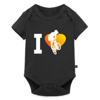 BMX Bike Women Cycling Bike BMX BMX Boys - Baby Premium short-sleeve bodysuit - black - Front