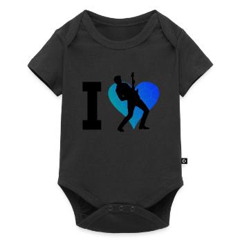 Guitare Femmes Guitare Electrique Homme Guitariste - Body à manches courtes Premium Bébé - noir - Devant