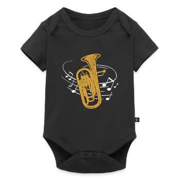 Euphonium Partition Euphoniste Brass Band Musicien - Body à manches courtes Premium Bébé - noir - Devant