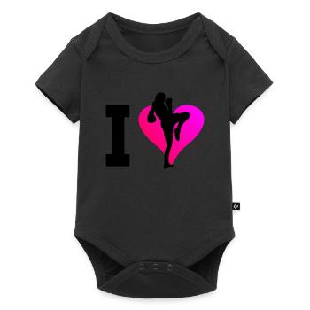 Thai Boxing Thai Boxing Thai Boxer Muay Thai - Baby Premium short-sleeve bodysuit - black - Front