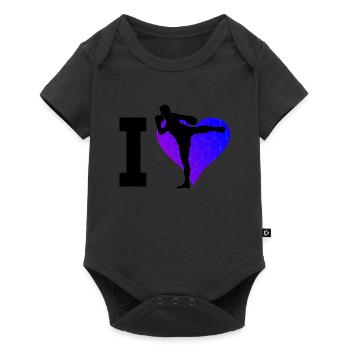 Boxe Thaï Muay Thaï Boxeur Thaï Femmes Hommes - Body à manches courtes Premium Bébé - noir - Devant
