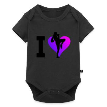 Thai Boxer Thai Boxing Women Thai Boxing Muay Thai - Baby Premium short-sleeve bodysuit - black - Front