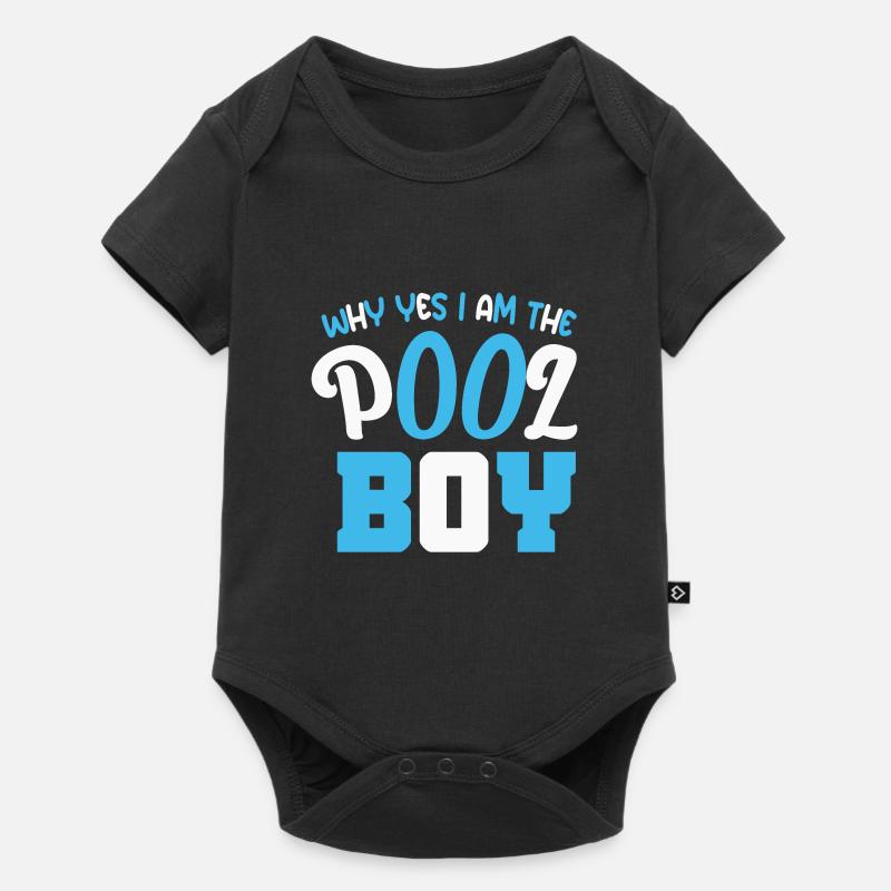 Poolboy Pool Lustig - Baby Premium Kurzarmbody - Schwarz