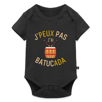 J'peux pas j ai batucada - Body à manches courtes Premium Bébé - noir - Devant