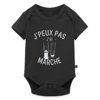 J peux pas j ai marche - Body à manches courtes Premium Bébé - noir - Devant