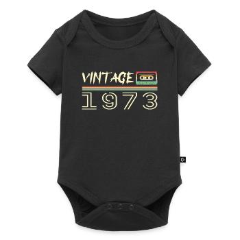 1973 Original 1973 Rétro Cadeau Anniversaire 1973 - Body à manches courtes Premium Bébé - noir - Devant
