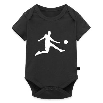 Football players Footballers Playing football - Baby Premium short-sleeve bodysuit - black - Front