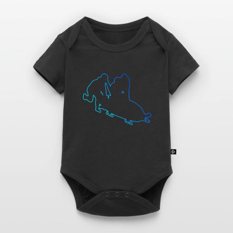 Bobsleigh Track Bobsleigh Bobsleigh Two-Man Bobsleigh Women Bobsleigh Baby Premium short-sleeve bodysuit