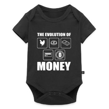 Évolution du bitcoin - Body à manches courtes Premium Bébé - noir - Devant