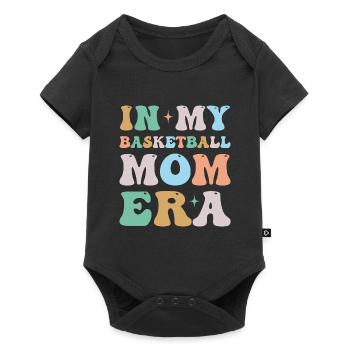 In My Basketball Mom Era Groovy Retro - Baby Premium short-sleeve bodysuit - black - Front