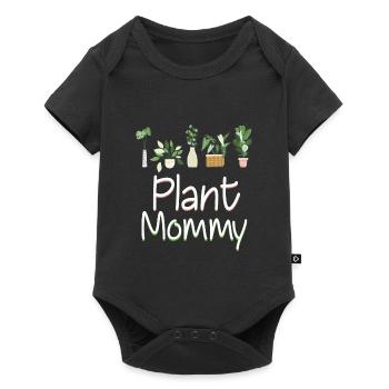 Plant Mommy Funny Houseplant Mom - Baby Premium short-sleeve bodysuit - black - Front