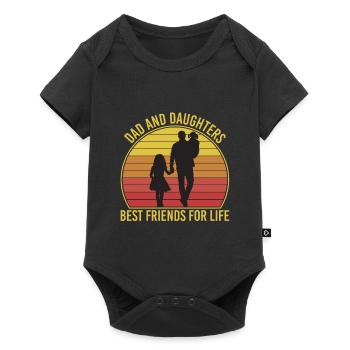 Dad and Daughters Best Friends For Life - Baby Premium short-sleeve bodysuit - black - Front