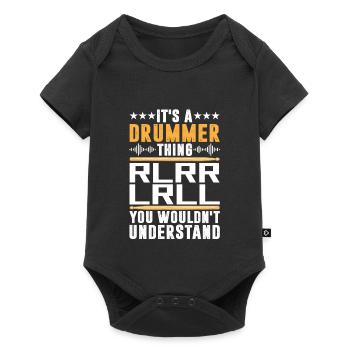 It’s A Drummer Thing RLRR LRLL Funny Drumming - Body à manches courtes Premium Bébé - noir - Devant